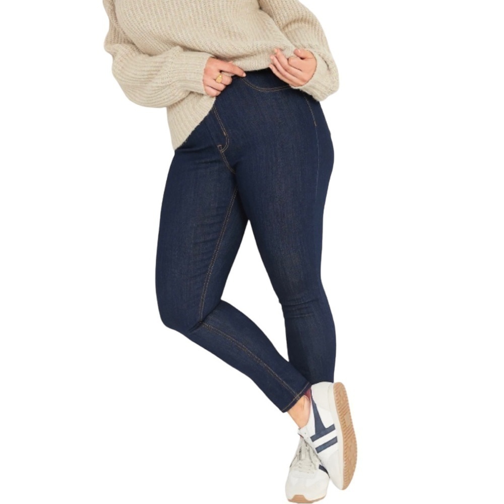Old Navy Women’s Adjustable Waist Wow Super-Skinny Jeggings Plus Size 22 Short